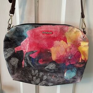 Desigual colourful cross-body shoulder bag purse